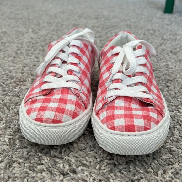 J. Crew Factory Canvas Gingham Road Trip Sneaker - Picture 4 of 7